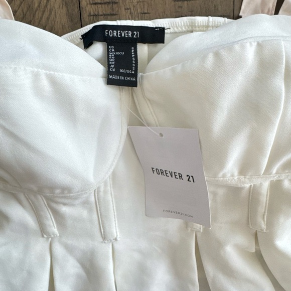 Forever 21 Cream Bustier with Pink Straps - Picture 3 of 6